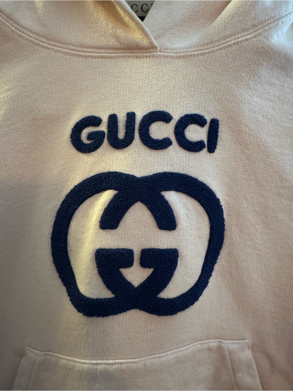 Gucci Women’s Interlocking Logo Hoodie Blush Small - Picture 2 of 8